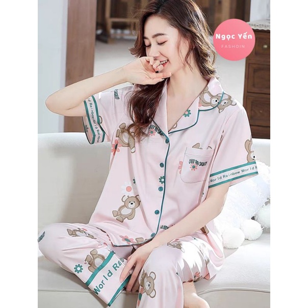 Đồ bộ pyjama ngắn tay Quảng Châu cao cấp loại 1 | BigBuy360 - bigbuy360.vn