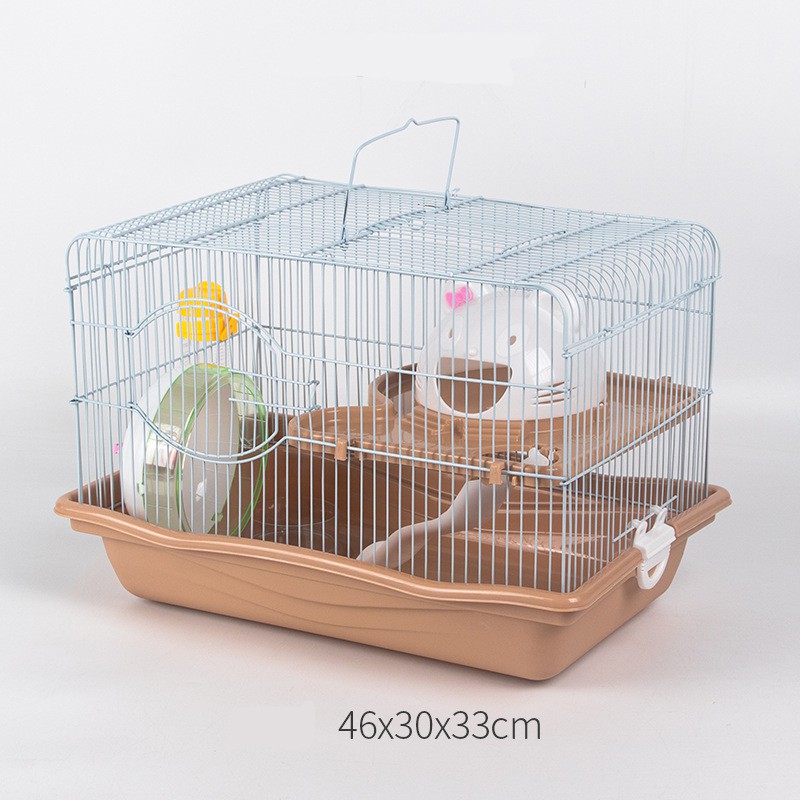 Lồng hamster mặt mèo size đại full phụ kiện kích thước 46x30x33 cm