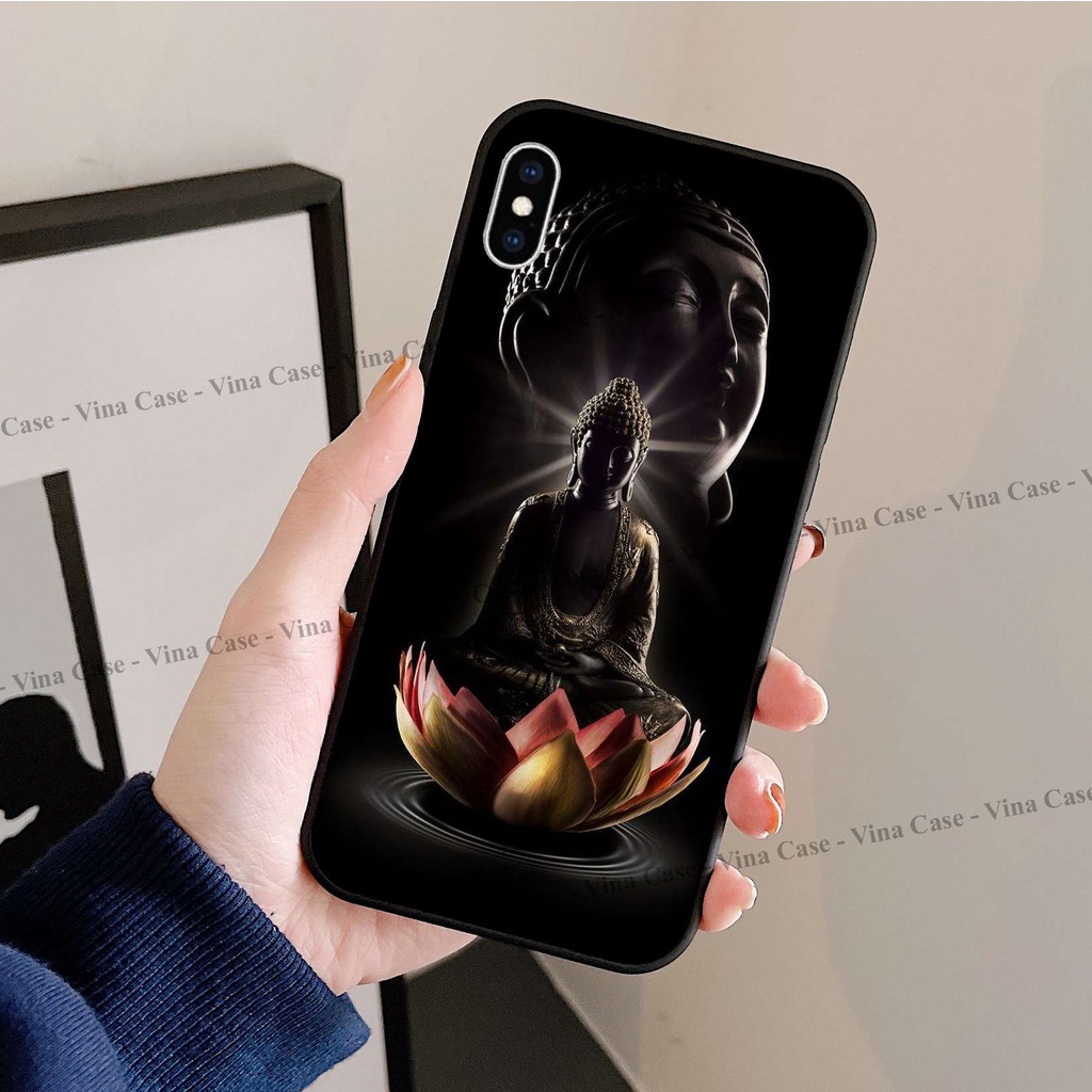 Ốp kính in hoa sen kính phật cho iPhone X/Xs - iPhone XR - iPhone Xsmax - iPhone 11 - iPhone 11 Pro - iPhone 11 Pro Max
