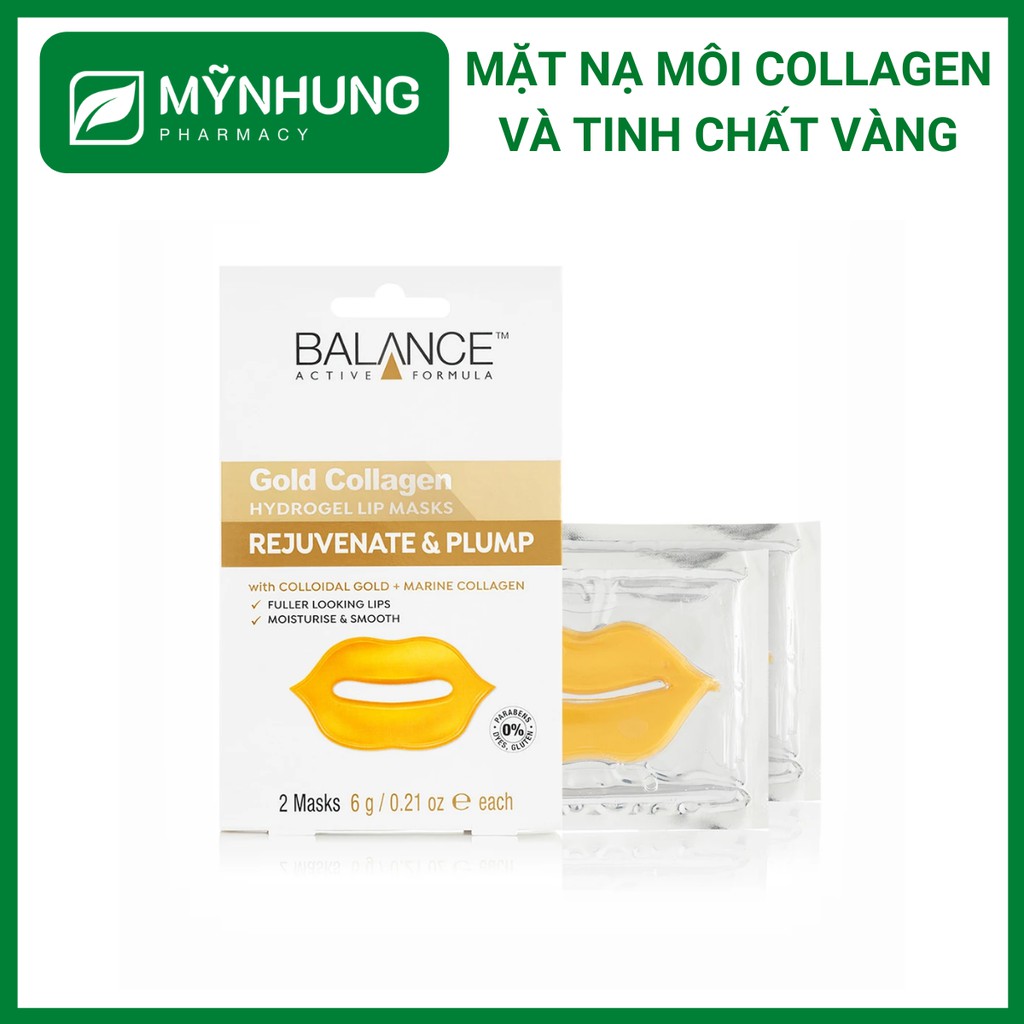 Mặt nạ dưỡng môi tinh chất vàng và collagen thuỷ phân