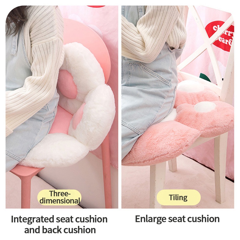 Ghế tựa lưng lót ghế ngồi thiết kế hình bàn chân mèo dễ thương tiện dụng cho văn phòng