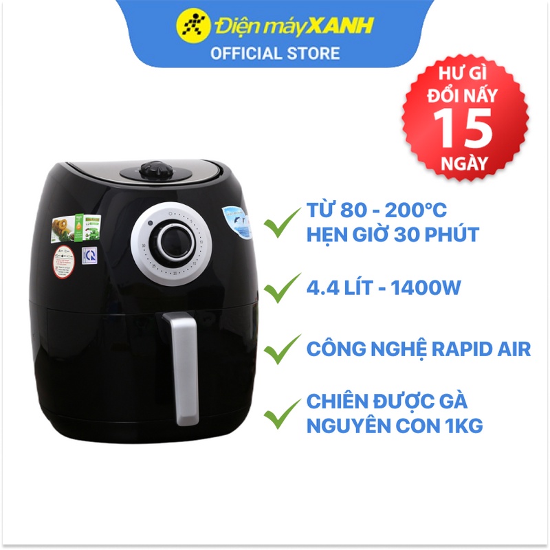 [Mã ELHADEV giảm 4% đơn 300K] Nồi chiên không dầu Magic A84 4.4 lít công suất 1400W - Hàng chính hãng BH 12 tháng