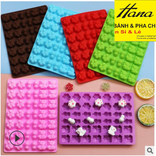 Khuôn kẹo chip chip silicon hình mèo thần tài
