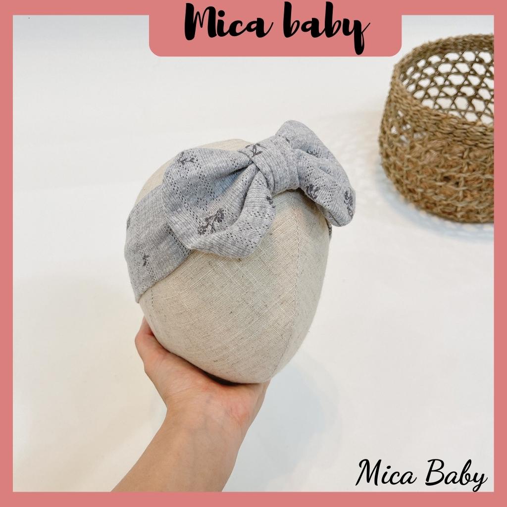 Băng đô mềm mại thoáng khí bản to dễ thương cho bé Mica baby BD04
