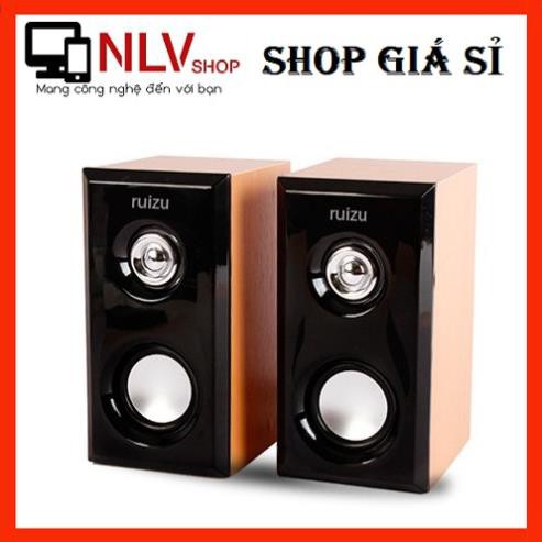 Loa vi tính 2.0 Ruizu RS-810/820 - âm thanh cực hay (Đen gỗ) - Hãng phân phối chính thức