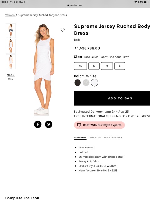 Đầm Body Coton & Lụa Nhíu LEITH Xuất | BigBuy360 - bigbuy360.vn