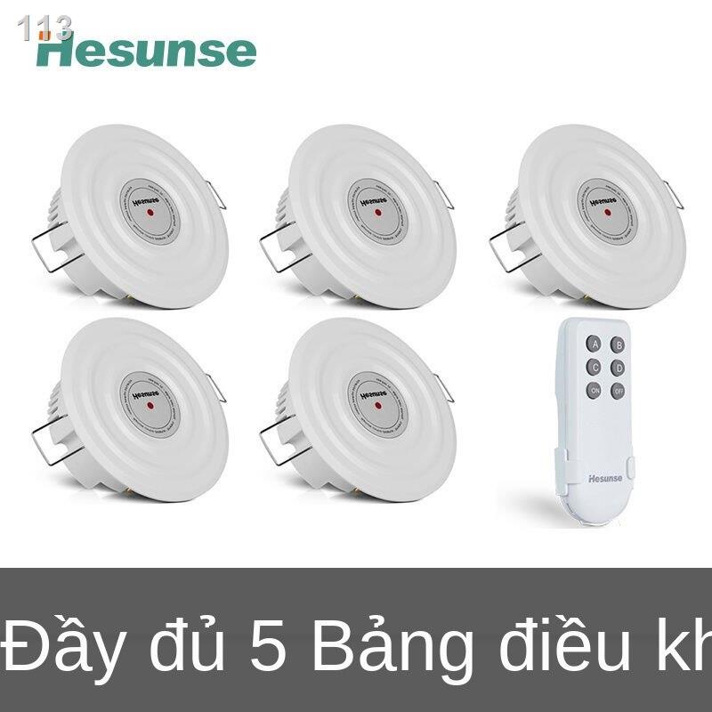 [bán chạy]Bảng điều khiển từ xa phòng triển lãm hồng ngoại Hesen 220V loại âm trần nhúng đèn thông minh bốn chiều