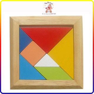Đồ chơi gỗ Winwintoys tangram - Xếp hình trí uẩn 7 mảnh có kèm sách hướng dẫn