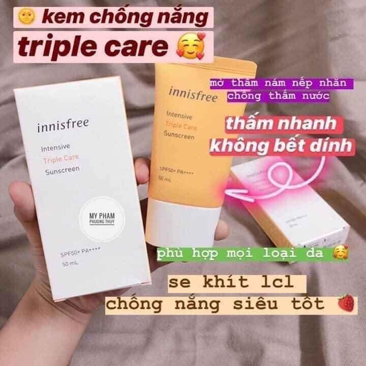 [MẪU MỚI] KEM CHỐNG NẮNG INNISFREE - Nâng Tone, Kiềm Dầu Innisfree SPF50/PA++++