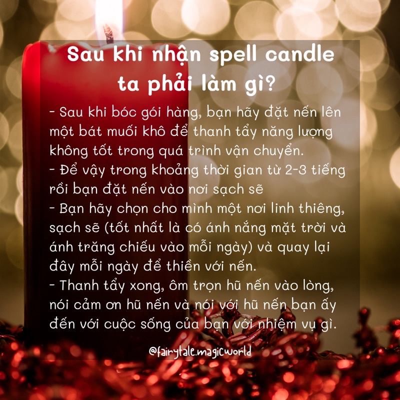 Nến spell STRENGTH | Hỗ trợ tăng sức mạnh, động lực và quyết tâm; tăng lửa, hâm nóng tình yêu