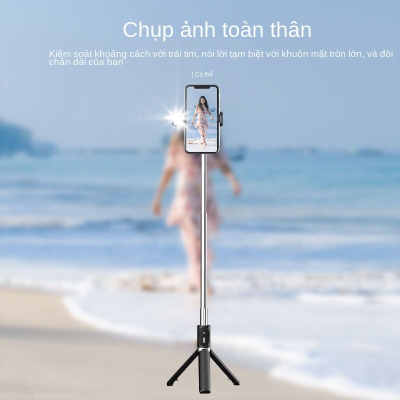 Gậy Chụp Ảnh Selfie Kiêm Giá Đỡ Ba Chân Đa Năng Kết Nối Bluetooth Điều Khiển Từ Xa Cho Điện Thoại | BigBuy360 - bigbuy360.vn
