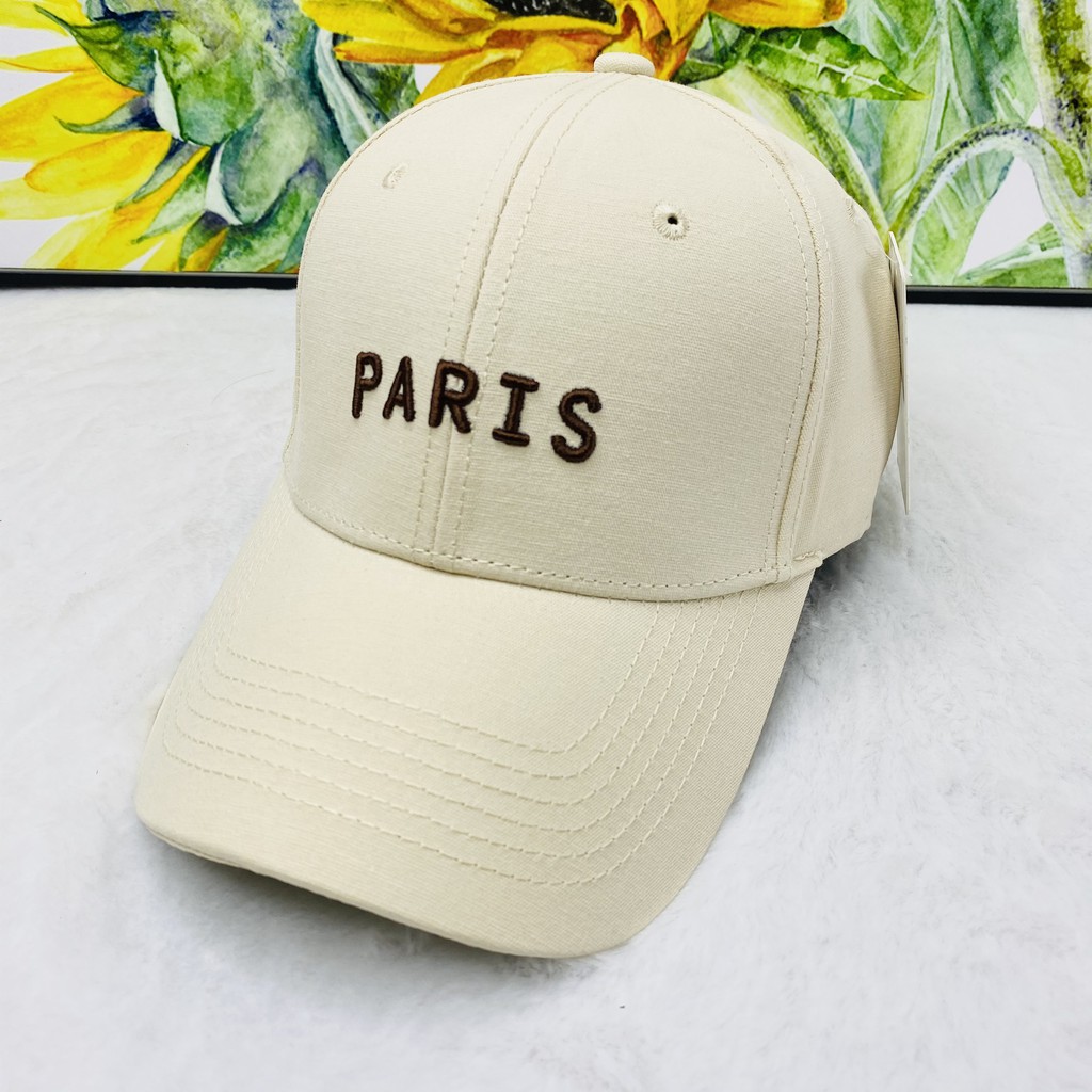 Mũ lưỡi trai nam thêu chữ PARIS, màu cực đẹp, hàng mới về