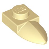 Gạch Lego 1 x 1 có giáp, móng / Lego Part 49668: Plate, Modified 1 x 1 with Tooth Horizontal