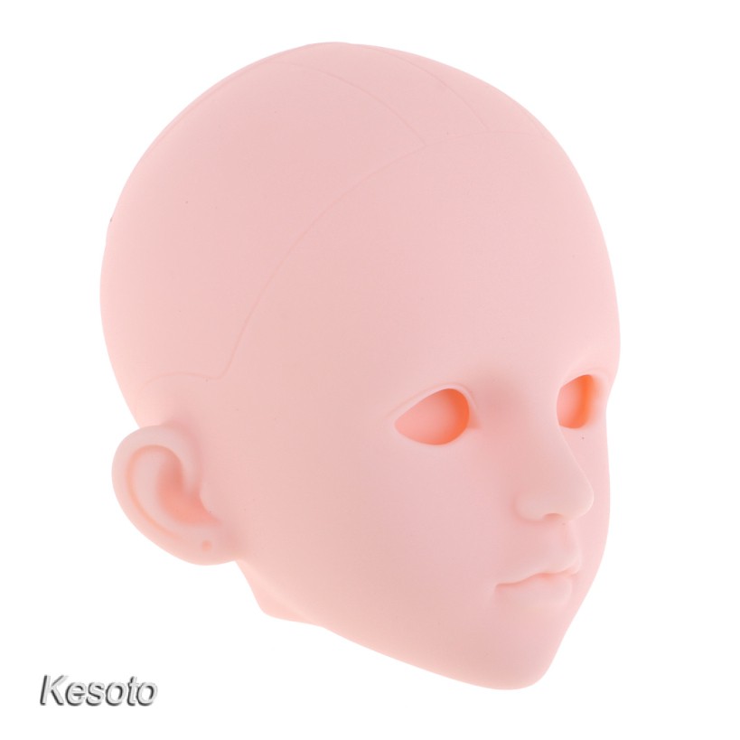 [KESOTO] 1/4 Female Bjd Doll Head Sculpt Ball-Jointed Doll Body Parts Head Sculpture phao