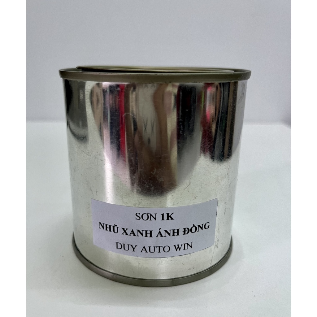 Màu nhũ xanh ánh đồng 1K - Sơn xe máy pha sẵn lon 0.5kg