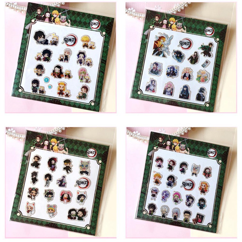 Tmdbyx Miếng Dán Trang Trí Hình Anime Lưỡi Dao Quỷ Độc Đáo