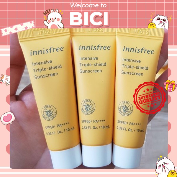 Kem chống nắng Innisfree Intensive Triple Shield Sunscreen SPF50+ PA++++ Mini Size 10ml