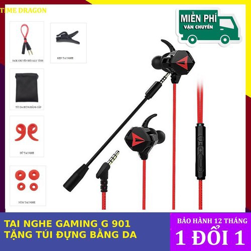[PRO CHUYÊN GAME] Tai Nghe Chơi Game Nhét Tai Có ai nghe Gaming có mic G901 Jack 3.5mm; tai nghe chơi pubg, game mobil