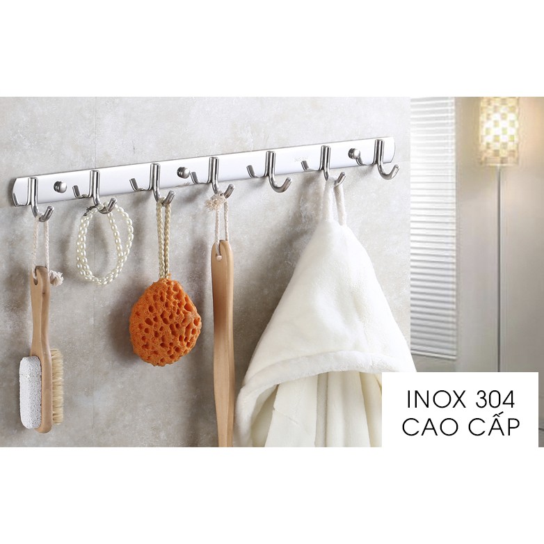 Móc quần áo treo tường bằng inox trong nhà tắm MÓC ÁO TRÒN