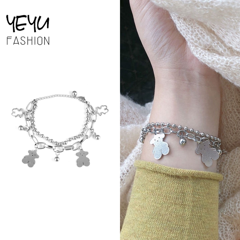 Vòng tay hai lớp kiểu dáng dễ thương và sành điệu