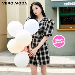 Vero Moda Đầm váy nữ tay phồng kèm dây belt thắt eo sale