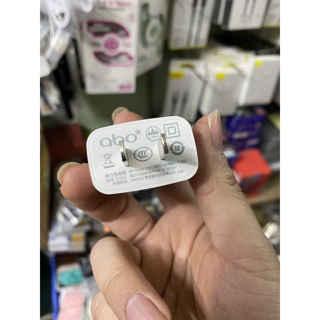 Bộ CỦ CÁP CốC SẠC ABO HỖ TRỢ SẠC NHANH 5V 2.1A 10.5W cổng type C 20W 25W 27W PD IP  6 7 8 PLUS X XS 11 12 13 14 MAX