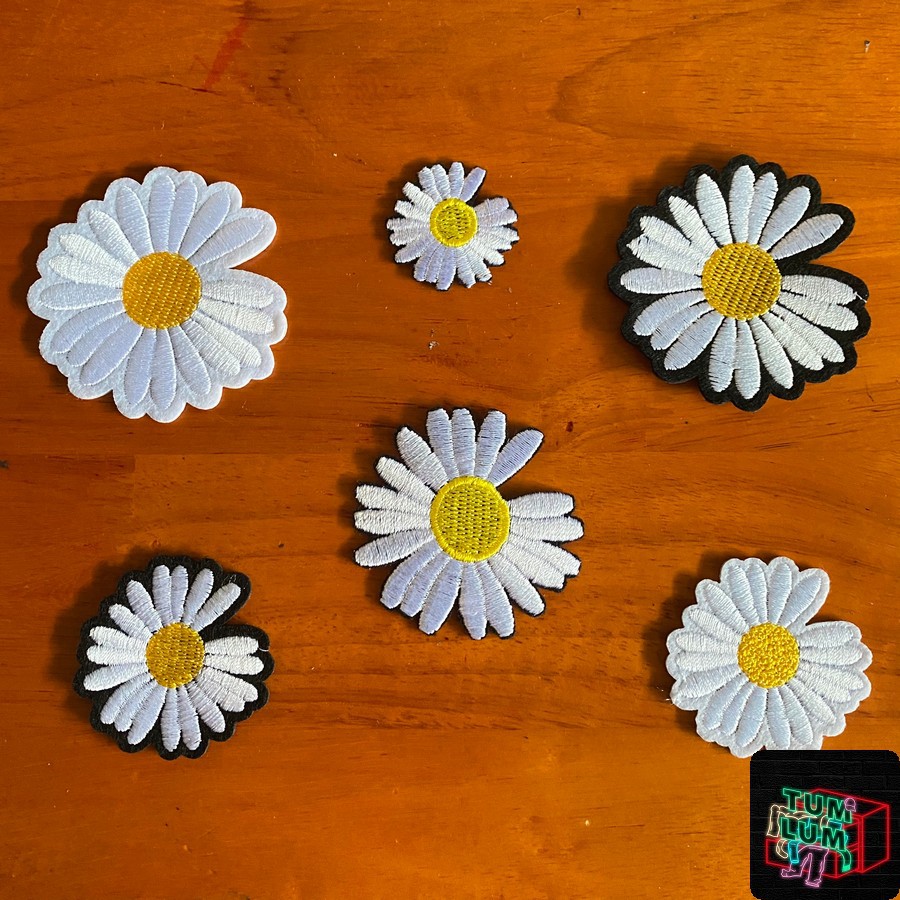 🌸🌸Sticker Patch/Hình Ủi Áo Quần Hình Hoa Cúc (Daisy) dễ thương (đủ size) 🌸🌸