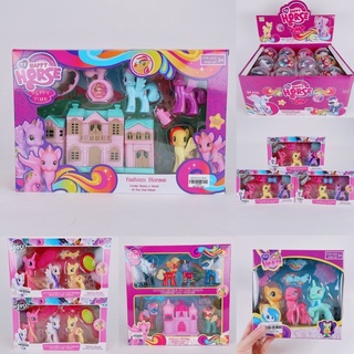 Bộ đồ chơi mô hình nhân vật pony-ngựa pony-my happy horse