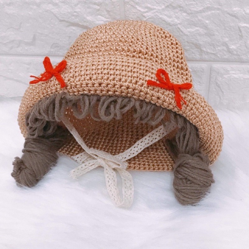 Nón Tóc Giả Cho Bé Gái