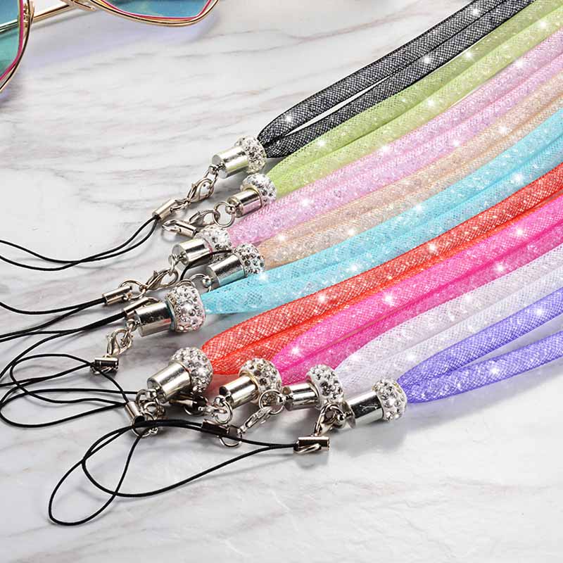 Dây Đeo Điện Thoại Đính Đá Pha Lê Lấp Lánh Sang Trọng
