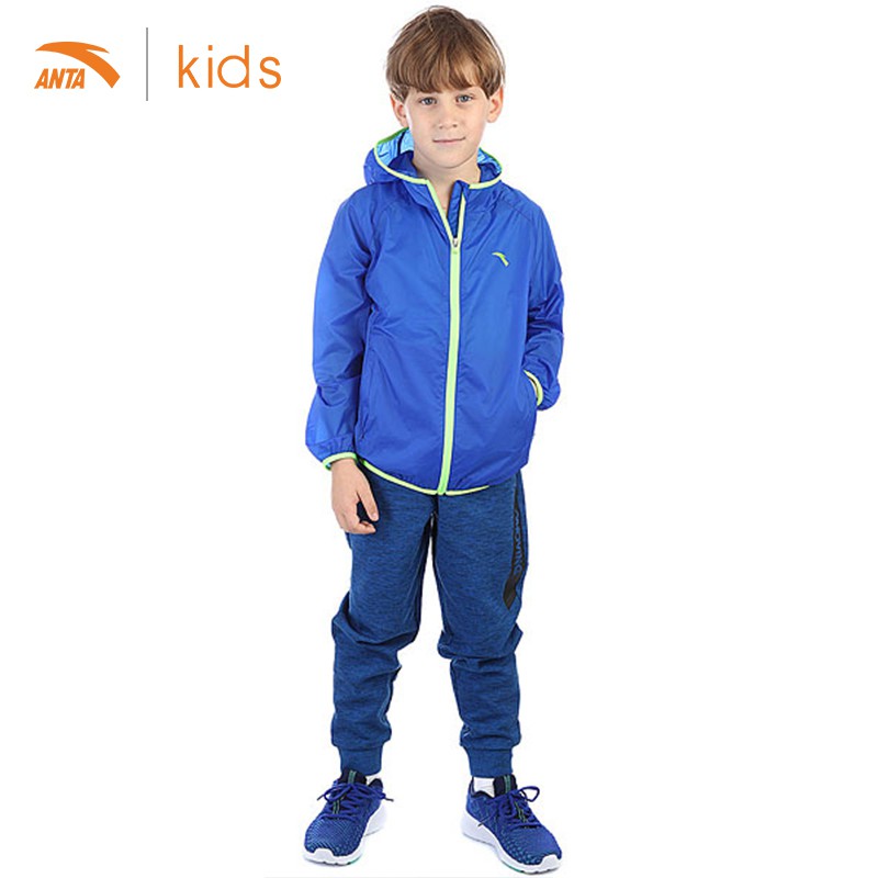 Áo khoác Jacket bé trai Anta Kids Running W35725601-4