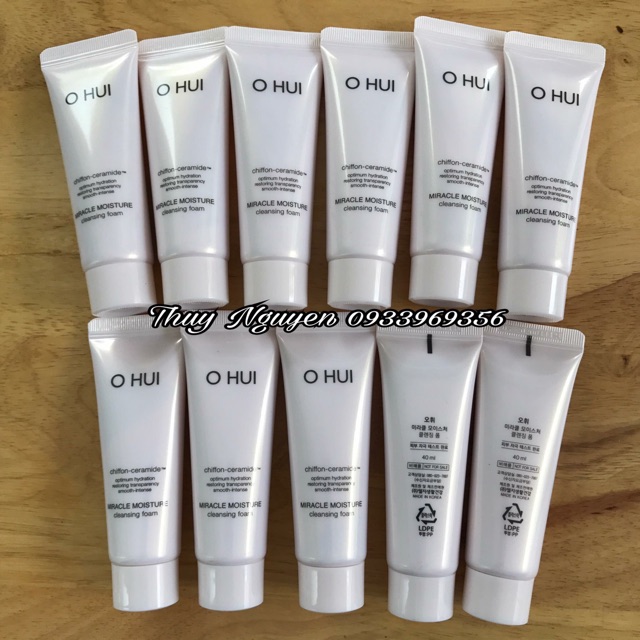 Sữa rửa mặt chống lão hoá da OHUI MIRACLE MOISTURE