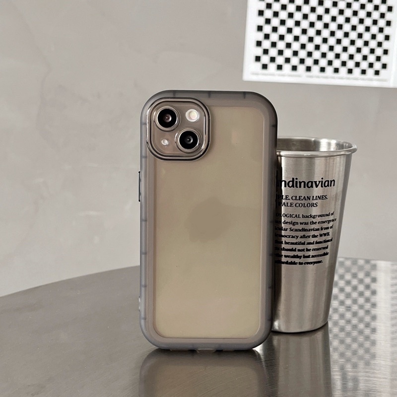 (SIÊU RẺ) Ốp lưng iphone viền dày chống sốc bảo vệ điện thoại đen trắng 7plus/8plus/x/xr/xs/11/12/13/pro/max/plus/promax