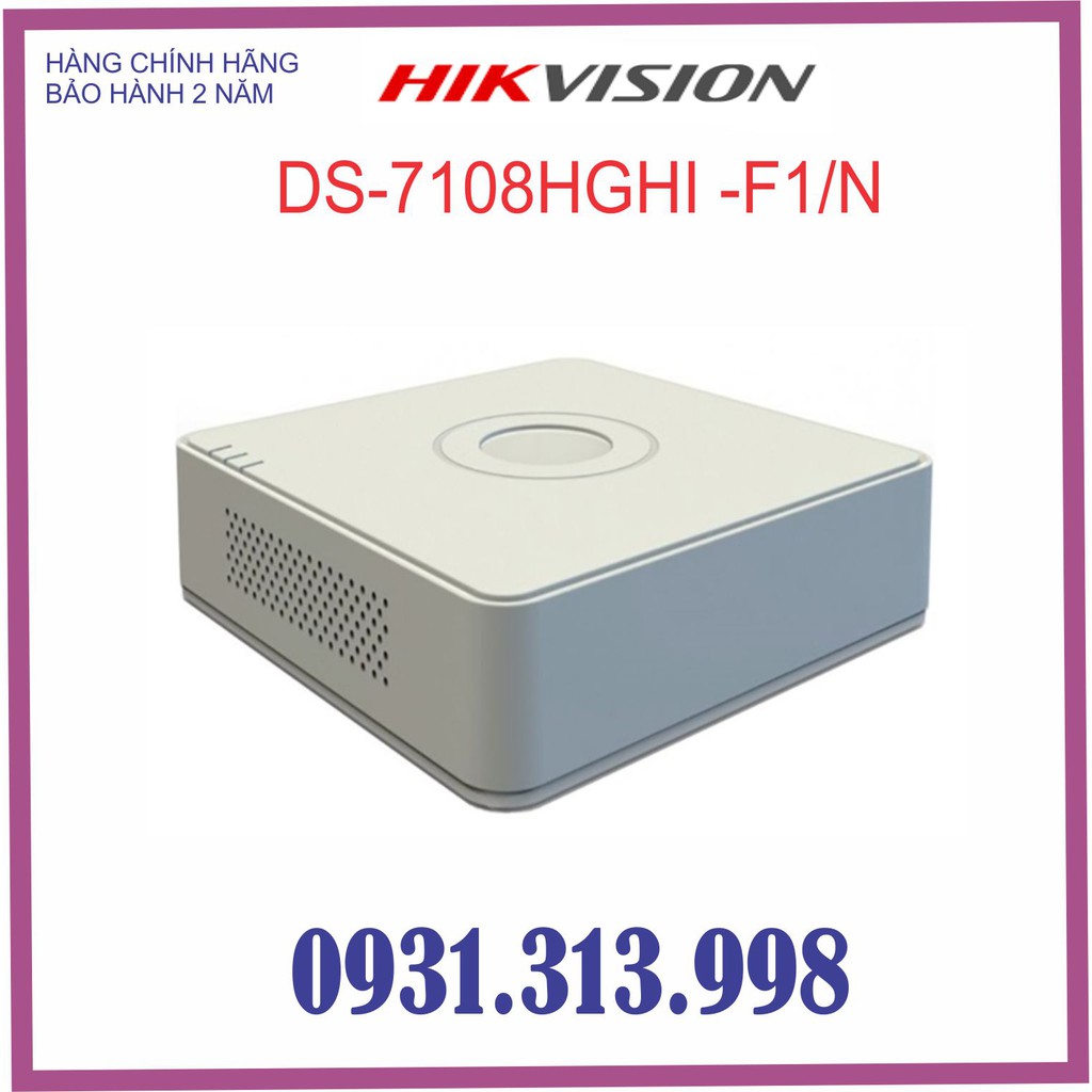 ĐẦU GHI HÌNH HIKVISION DS-7108HGHI-F1/N(S) ( THẾ DS-7108HGHI-F1/N 8 KÊNH)