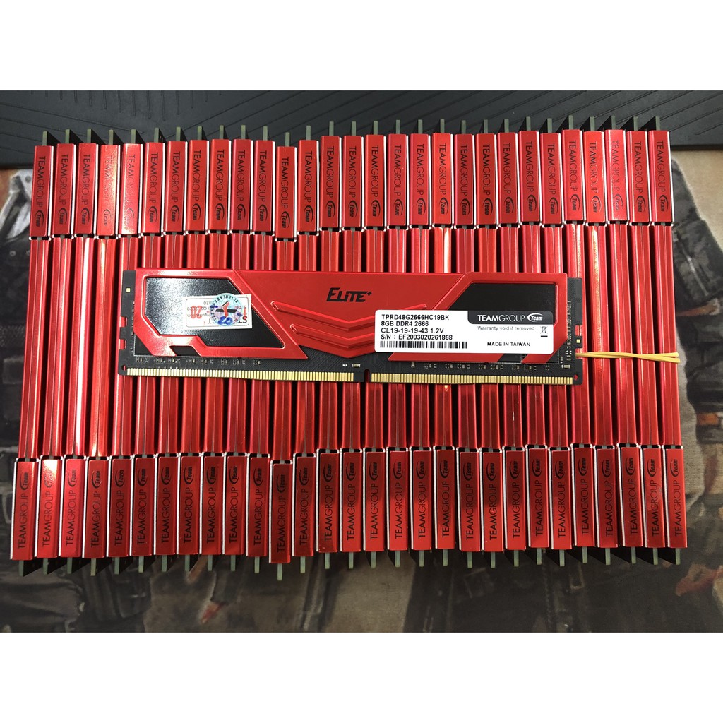 RAM Team Elite DDR4 8Gb/ Bus 2666 (Tản đỏ) - còn bảo hành 2025 | BigBuy360 - bigbuy360.vn