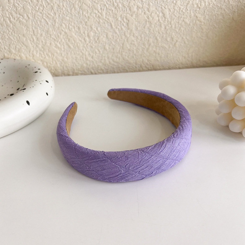 Băng Đô Cài Tóc Bản Rộng Kiểu Xếp Ly Mới Cho Nữ