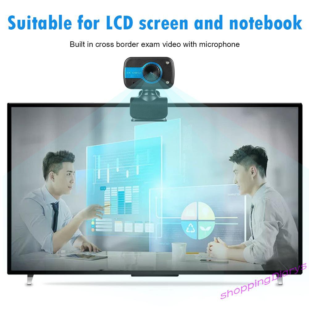 Webcam Usb HD Tích Hợp Micro 2 Đèn Led Hỗ Trợ Quay Ban Đêm | BigBuy360 - bigbuy360.vn