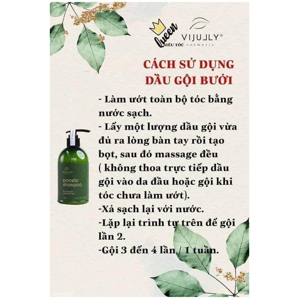 Bộ Đôi Dầu Gội Xả Bưởi, Dầu Gội XảTóc Vijully - Ngăn Ngừa Rụng, Hỗ Trợ Rụng Tóc, Phục Hồi Tóc Khô Xơ Và Hư Tổn | BigBuy360 - bigbuy360.vn