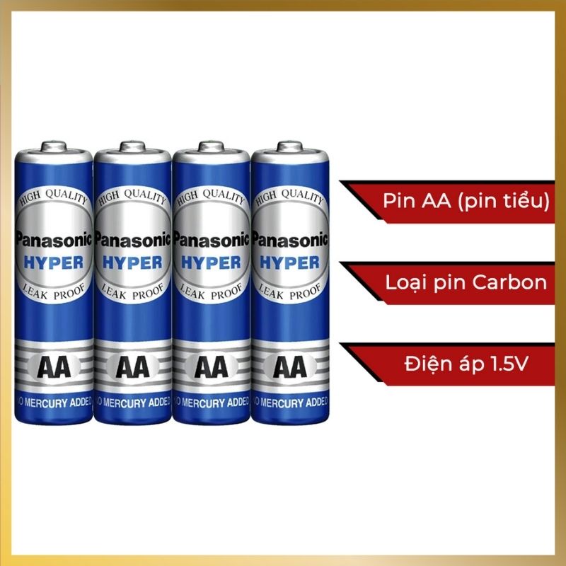 Pin AA 1,5V Panasonic R6UT/4S - Hàng chính hãng-1 Đổi ( 2 viên)