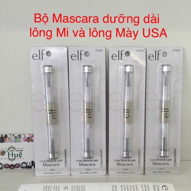 MASCARA 2 đầu GIÚP DÀI & DÀY MÀY+ MI MẮT ELF,Tự nhiên k tì vết ( Usa)