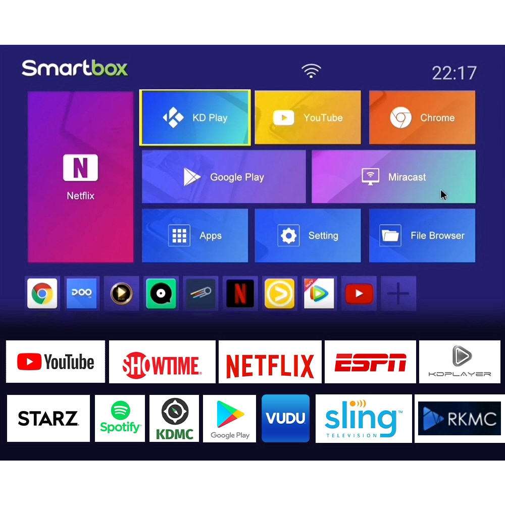 Thiết bị chuyển đổi TV thường thành Smart TV X96Q Android 10.0 Allwinner H313 lõi tứ 4k 2.4g hỗ trợ Wifi/Netflix/Youtube