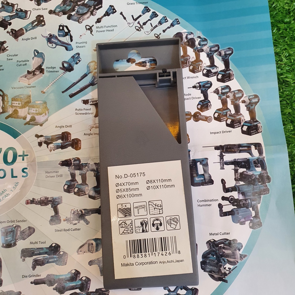 Bộ mũi khoan Makita 4-10mm  D-05175