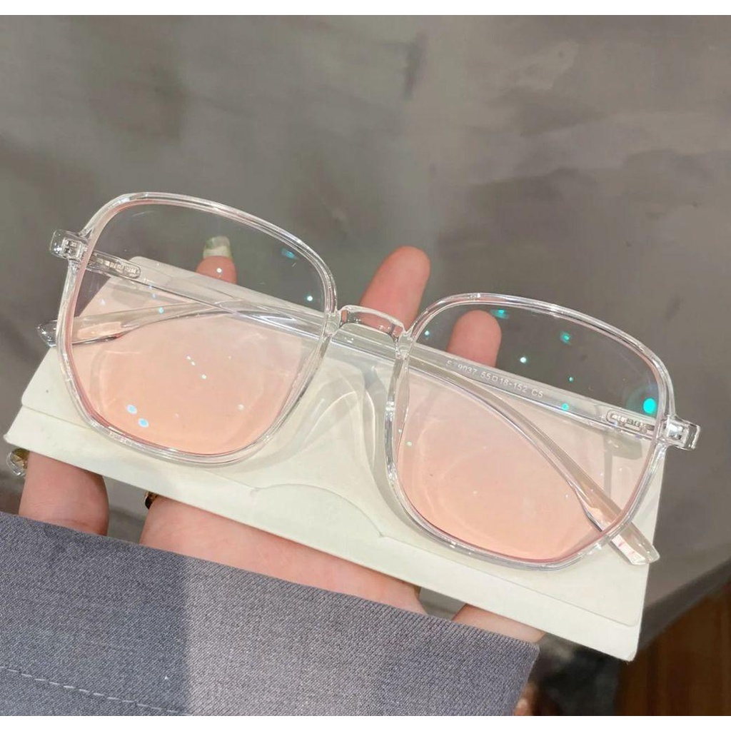 Kính Đọc Sách Chống Tia UV Gọng Vuông Màu Gradient Dành Cho Nữ