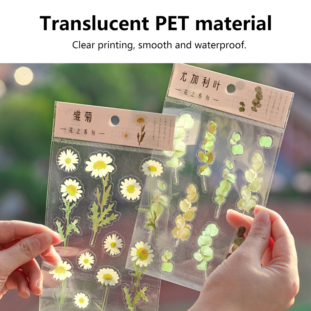 Miếng dán trang trí SEAMIART kiểu dáng hoa tùy chọn đa năng dành cho văn phòng trường học sổ tay