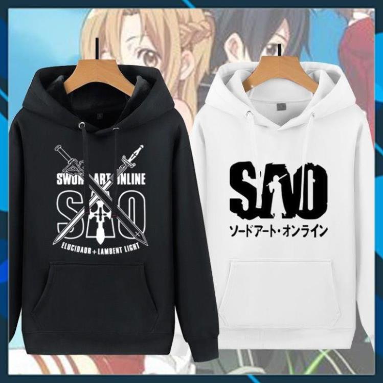 (SALE 50%) Áo Hoodie Nỉ Ấm Anime Sword Art Online Nam Nữ giá tại xưởng