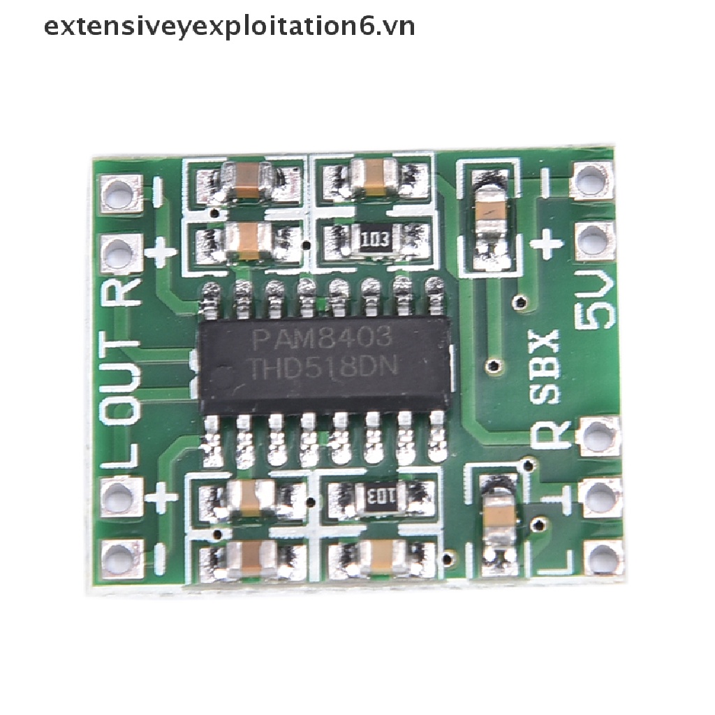 Bảng Mạch Khuếch Đại Âm Thanh Mini E6VN / / PAM8403 2X3W 2.5-5V