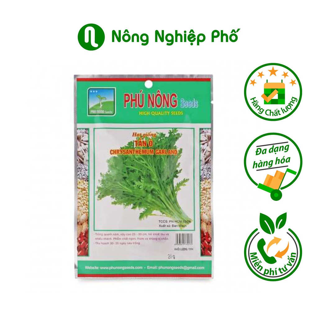 Hạt Giống Tần Ô (Cải Cúc) PHÚ NÔNG Gói 20 Gram