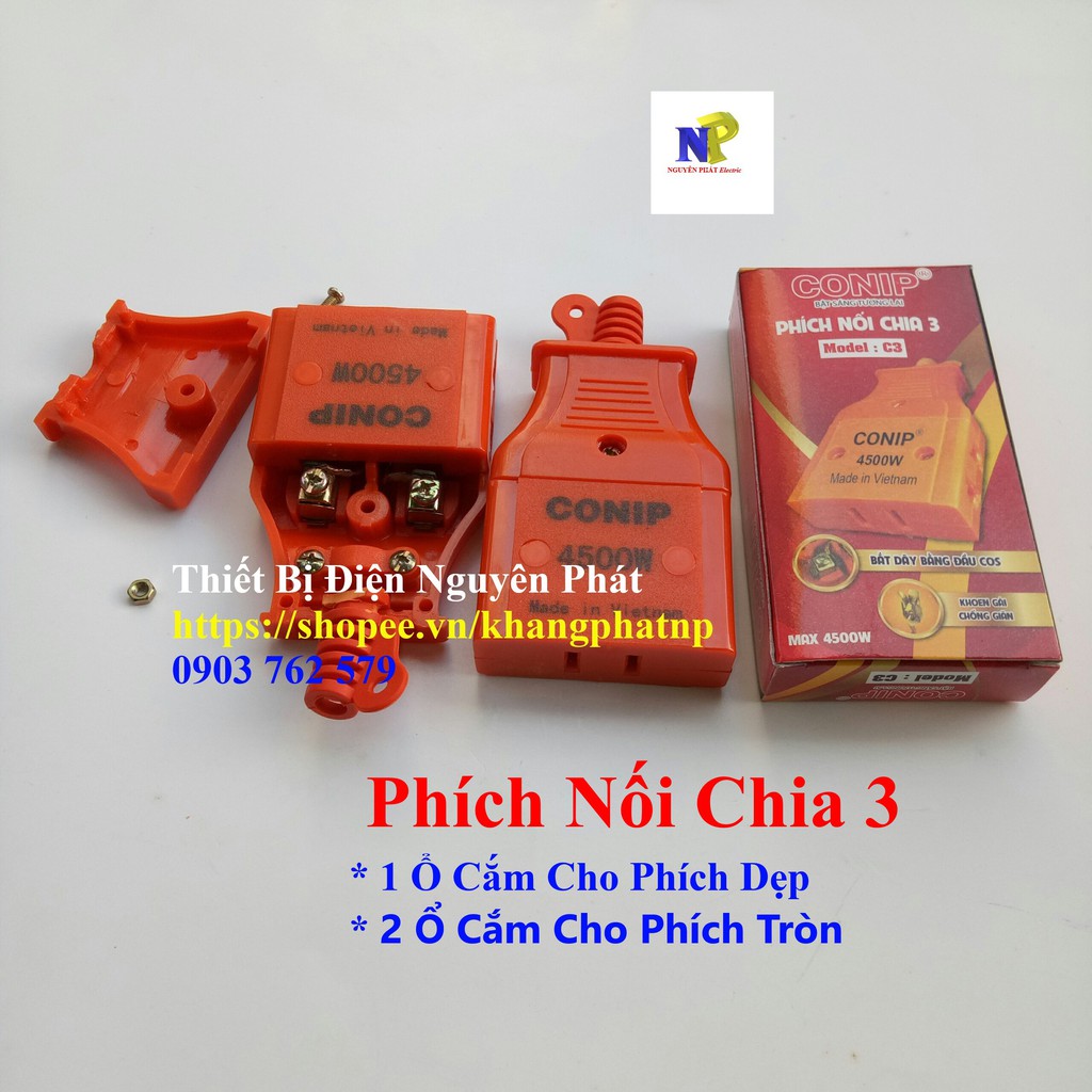 [PIPO] Phích Nối Âm Siêu Chịu Tải CS 4000w