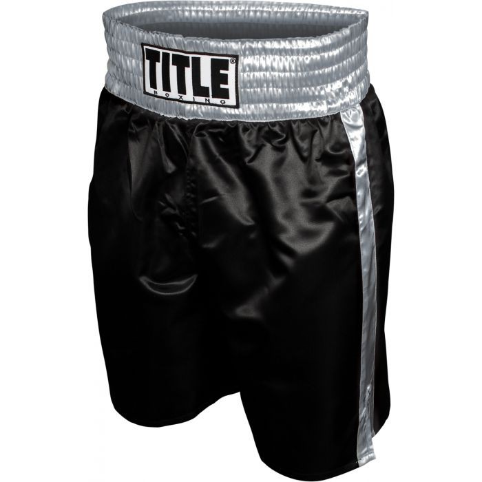 Title Boxing Professional Boxing Trunks Black/Silver Shopee Việt Nam