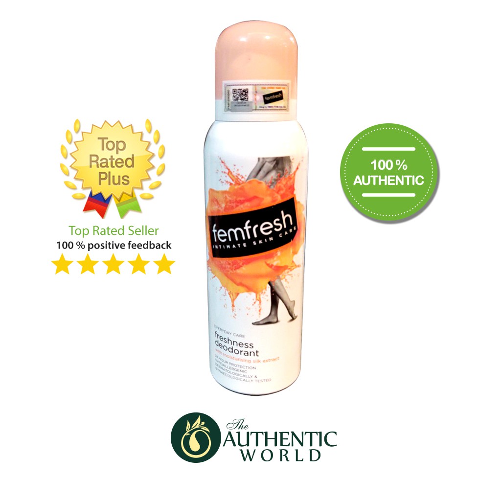 Femfresh - Xịt thơm vùng kín Freshness deodorant everyday care cam, xanh 125 ml